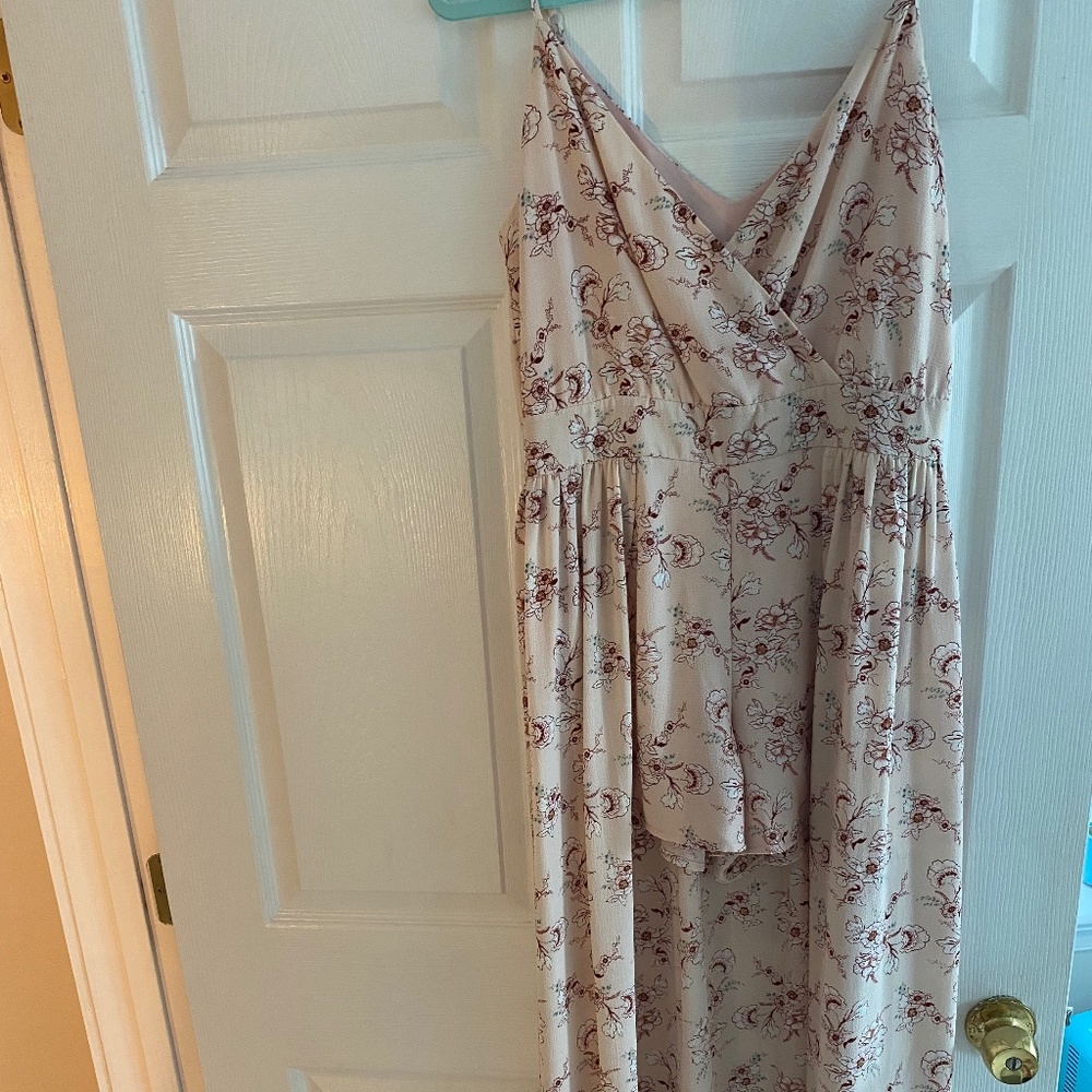 Floral Romper with Skirt